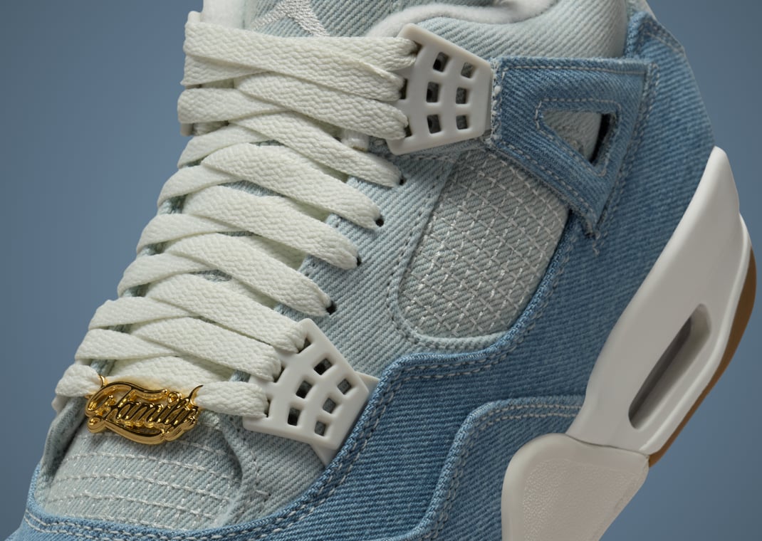 Air Jordan 4 Retro TEX Denim Sail Worn Blue (W)