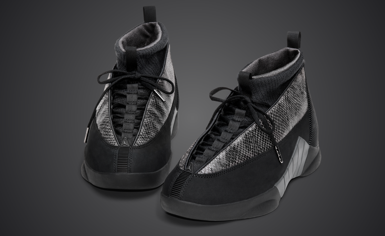 The Air Jordan 15 Retro Black Pack Brings Snake Skin to the End of Year Collection