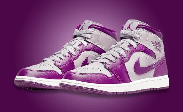 Another Women's Jordan 1 Mid Arrives In Metallic Fuchsia