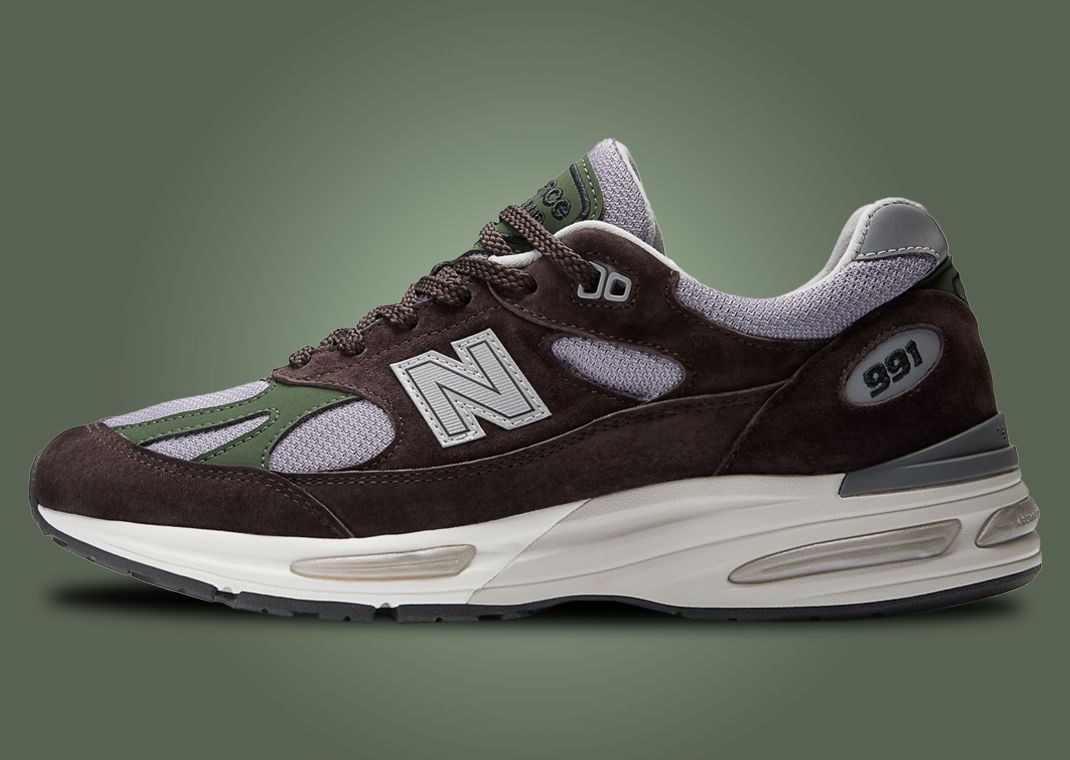 New Balance 991v2 Made in UK Essentially Offbeat Licorice Lateral