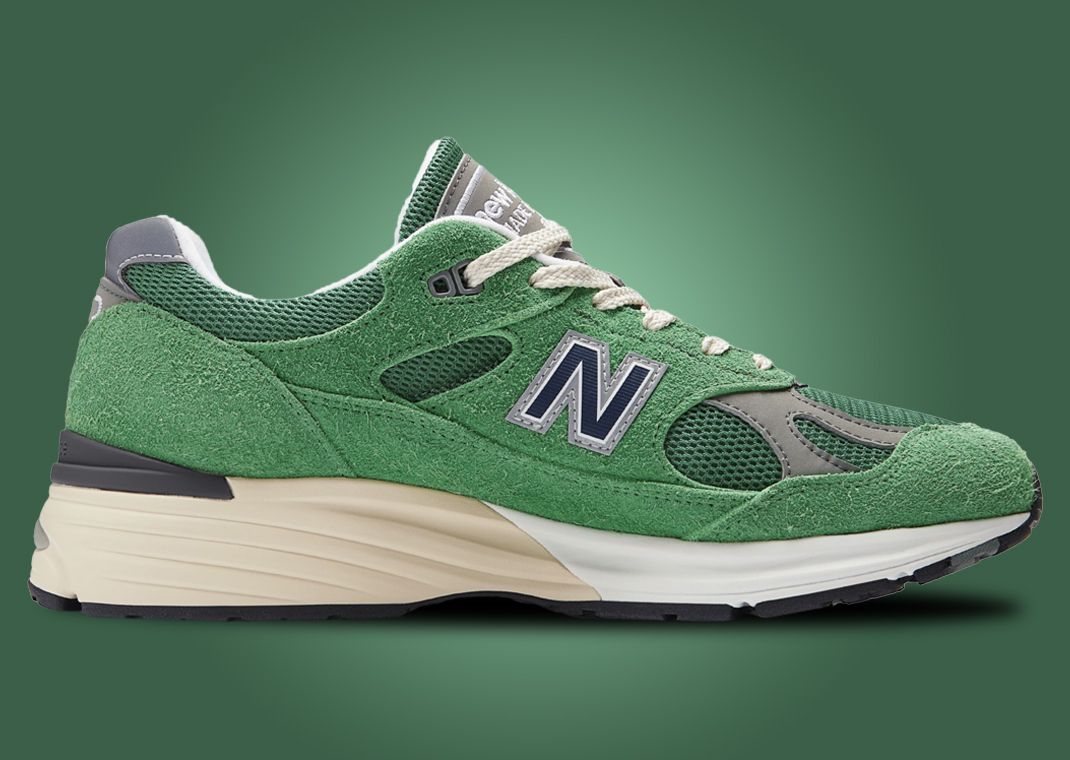 New Balance 991v2 Made in UK Mineral Green Medial