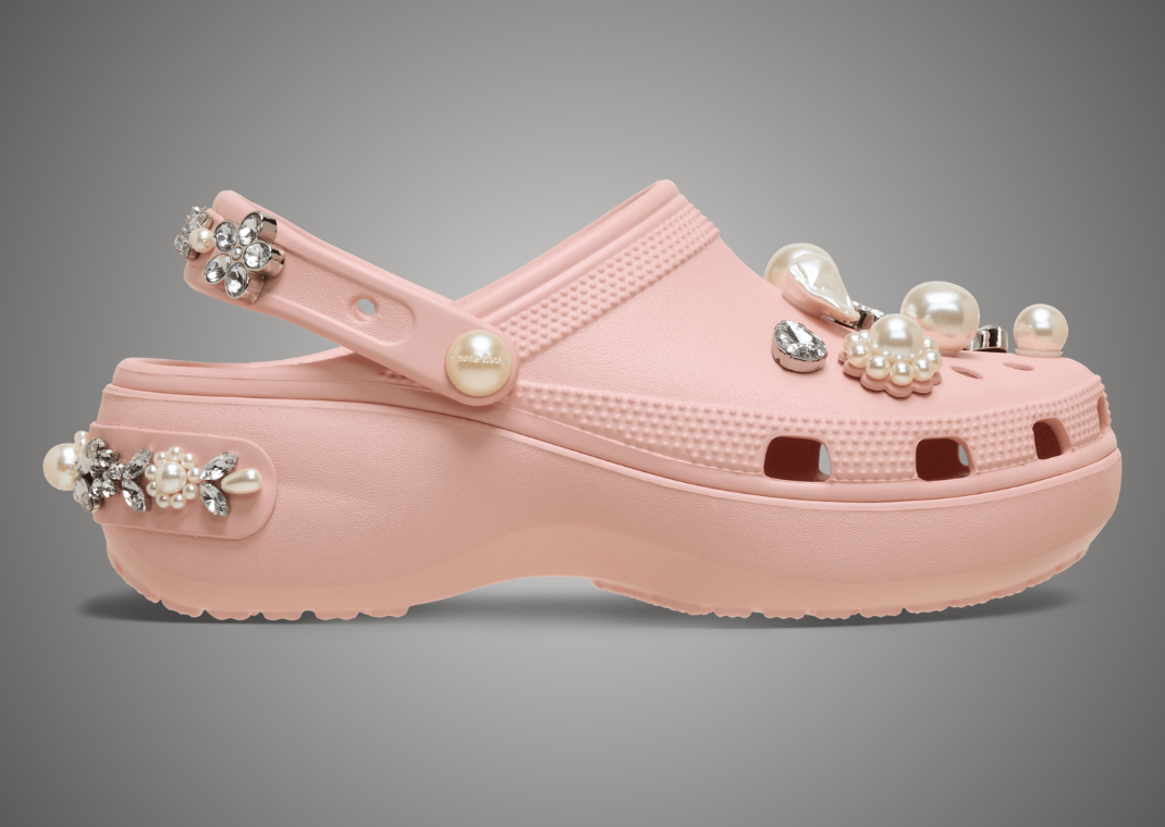 Simone Rocha x Crocs Classic Clog Pink Rose - Lateral