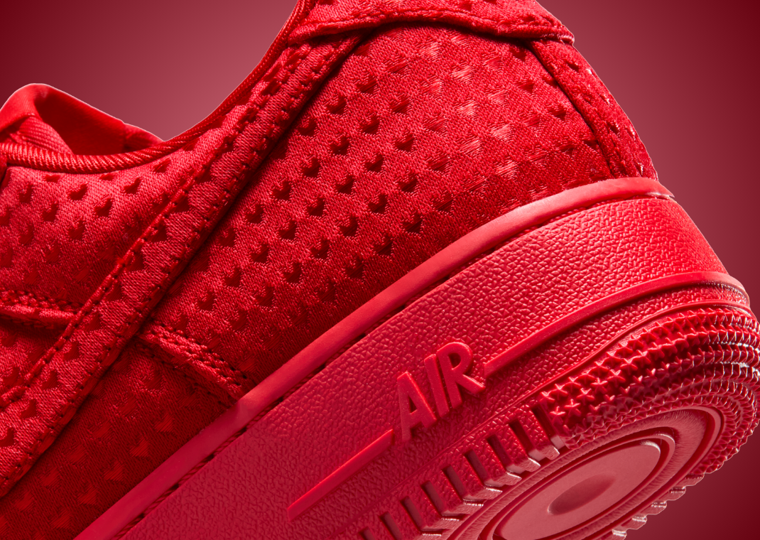 Nike Air Force 1 Low Valentine's Day University Red Heel