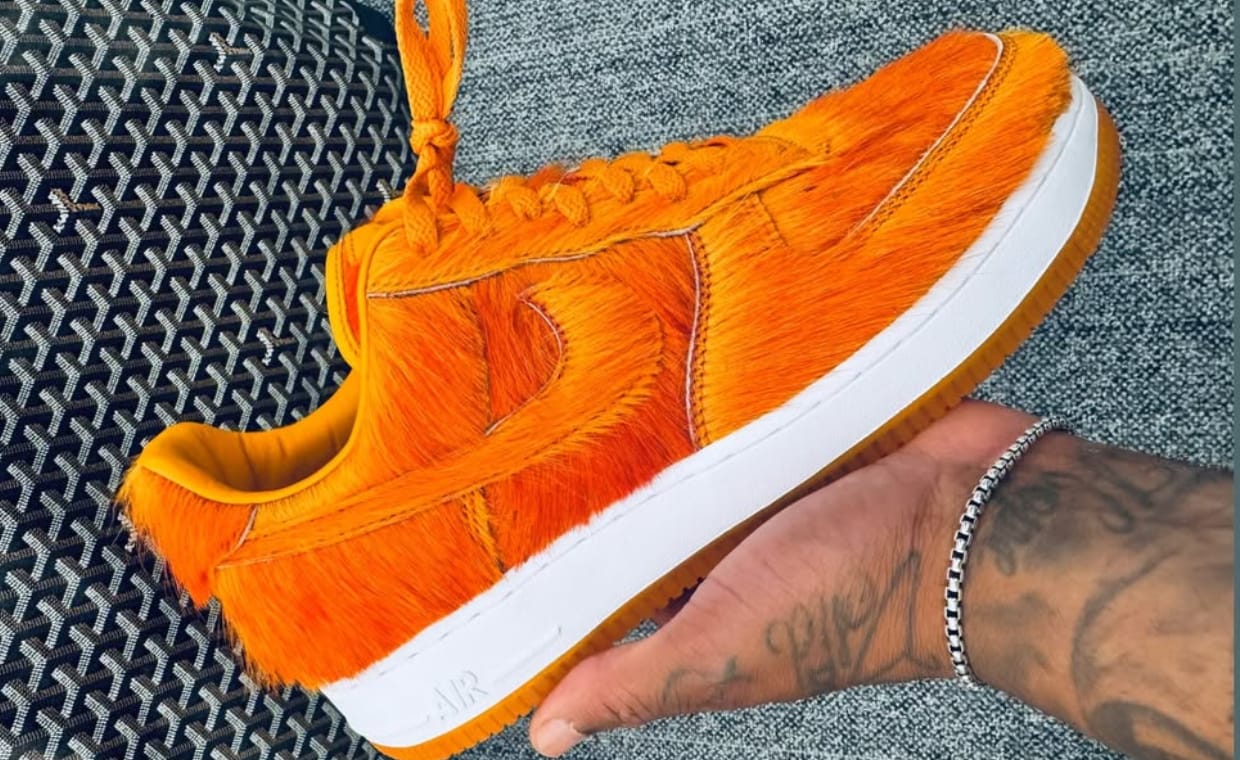 Frank Cooke Previews A Monstrous Orange Fuzzy Air Force 1 Low