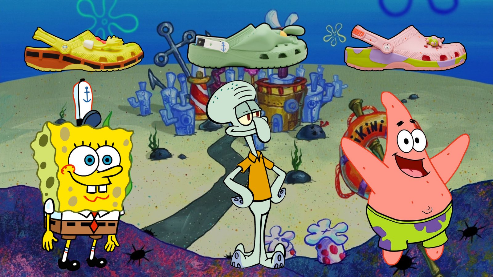 Crocs is Restocking SpongeBob & Patrick Clogs Alongside New Squidward Colorway