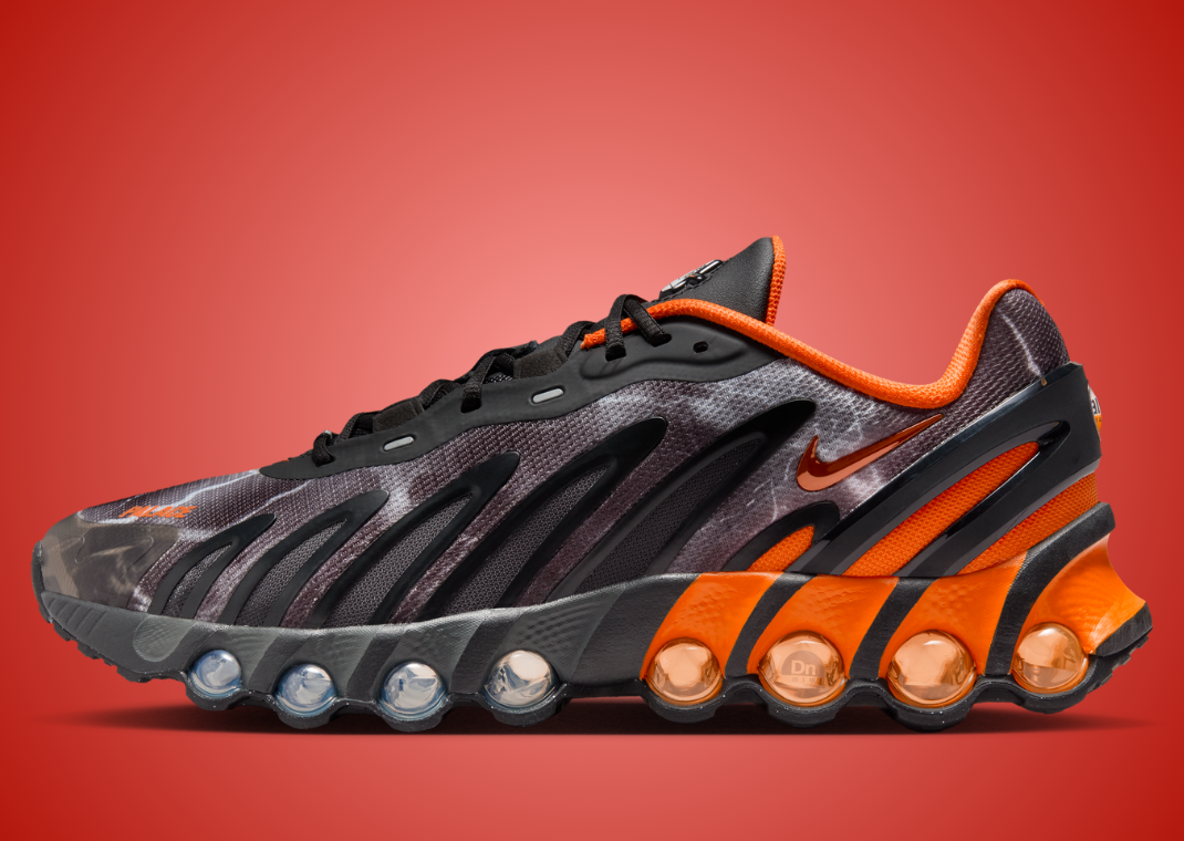 Palace x Nike Air Max DN8 Black Safety Orange Lateral