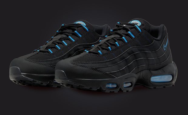 Nike 95 black and blue hotsell