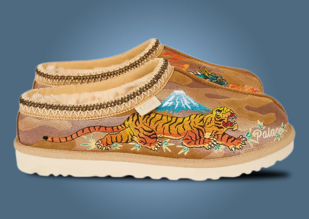 Palace x UGG Tasman Slipper Chestnut Camo Lateral