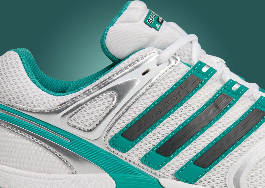 Sporty & Rich x adidas Adistar Control 5 White Green - Detail