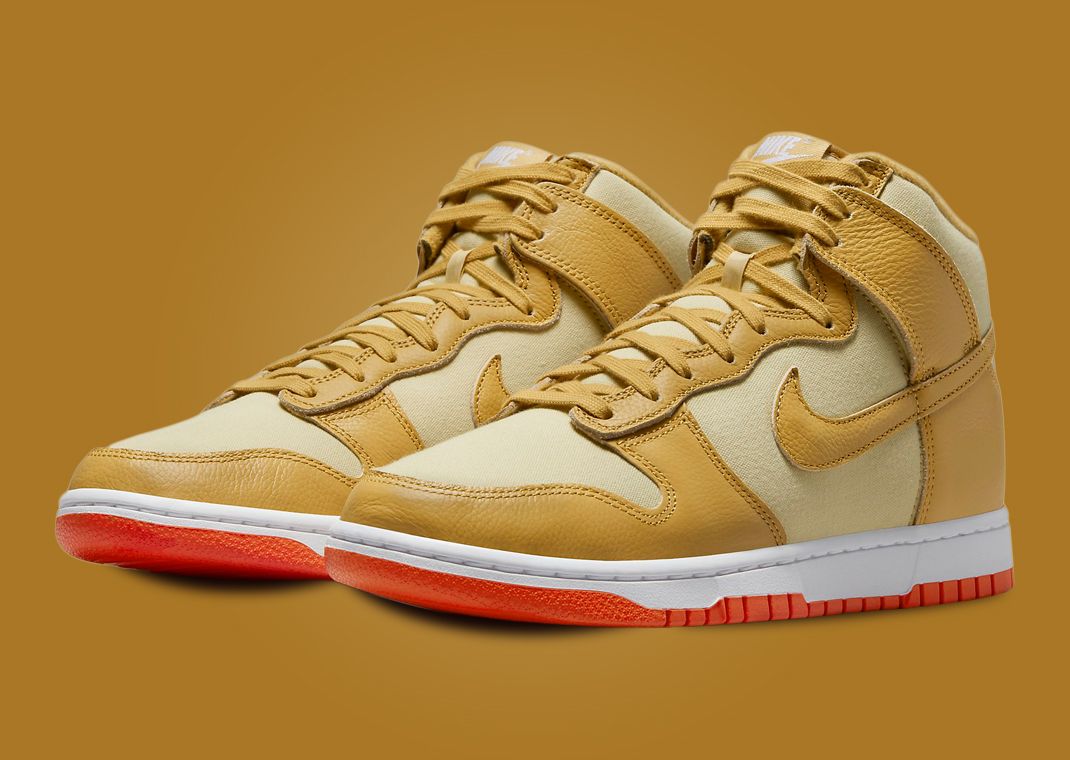 Nike Dunk High Premium Gold Orange