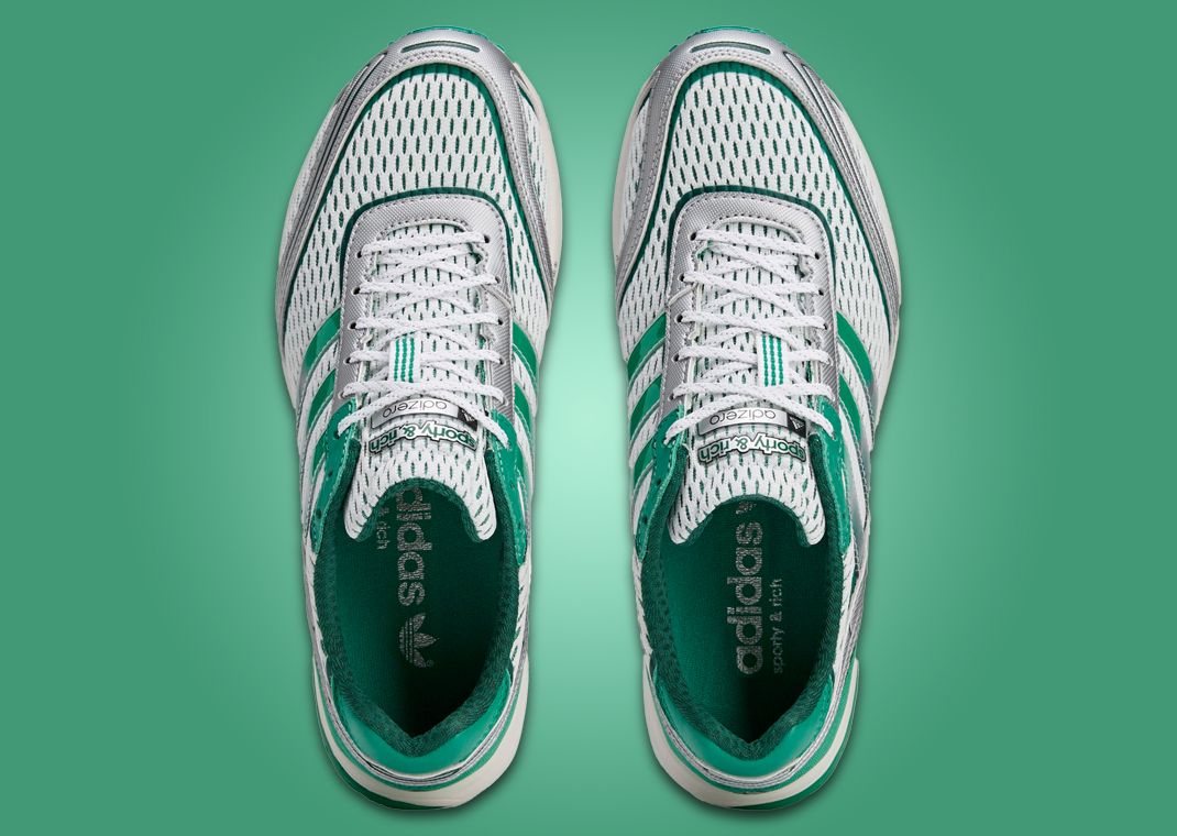 Sporty & Rich x adidas Adizero Adios Cloud White Court Green Top