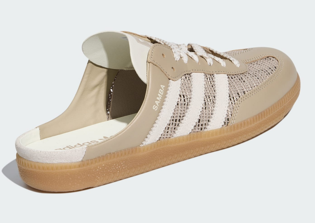 adidas Samba Mule Beige - Heel Angle