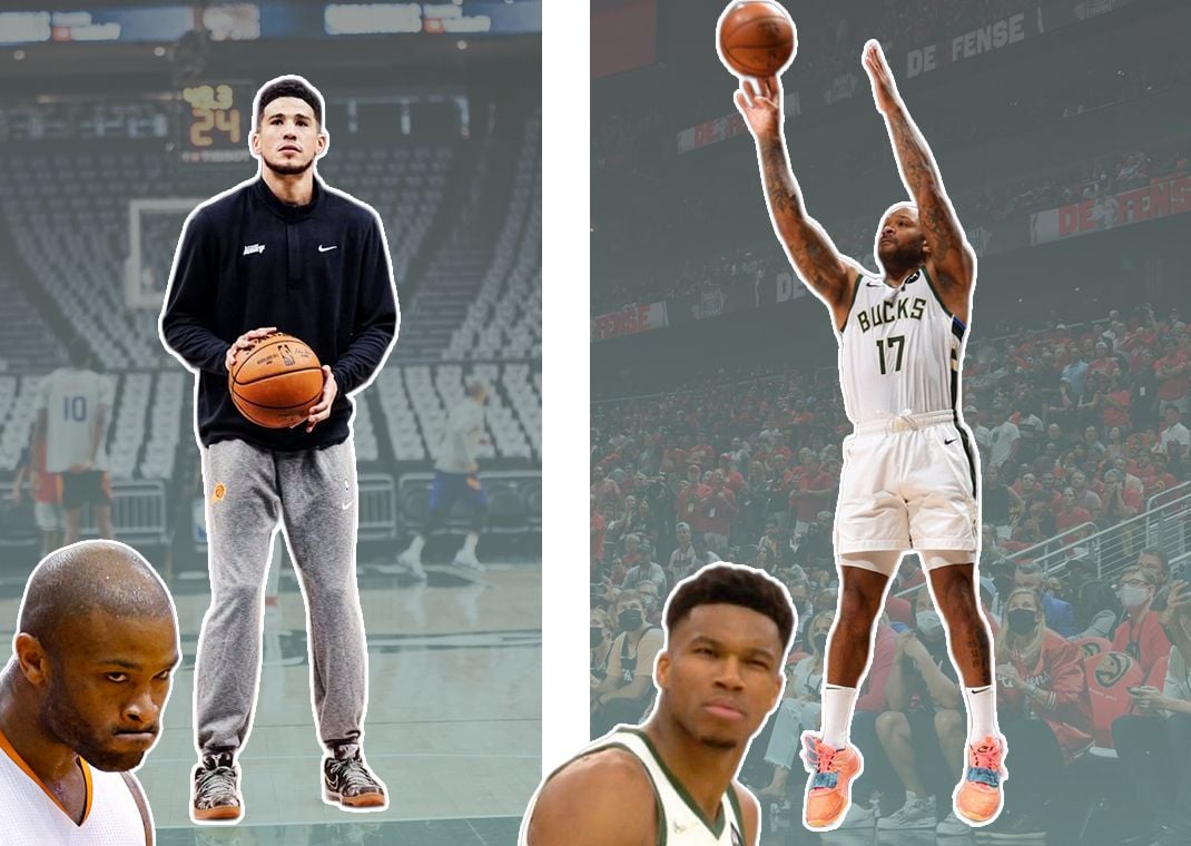 Booker teases PJ, PJ teases Giannis