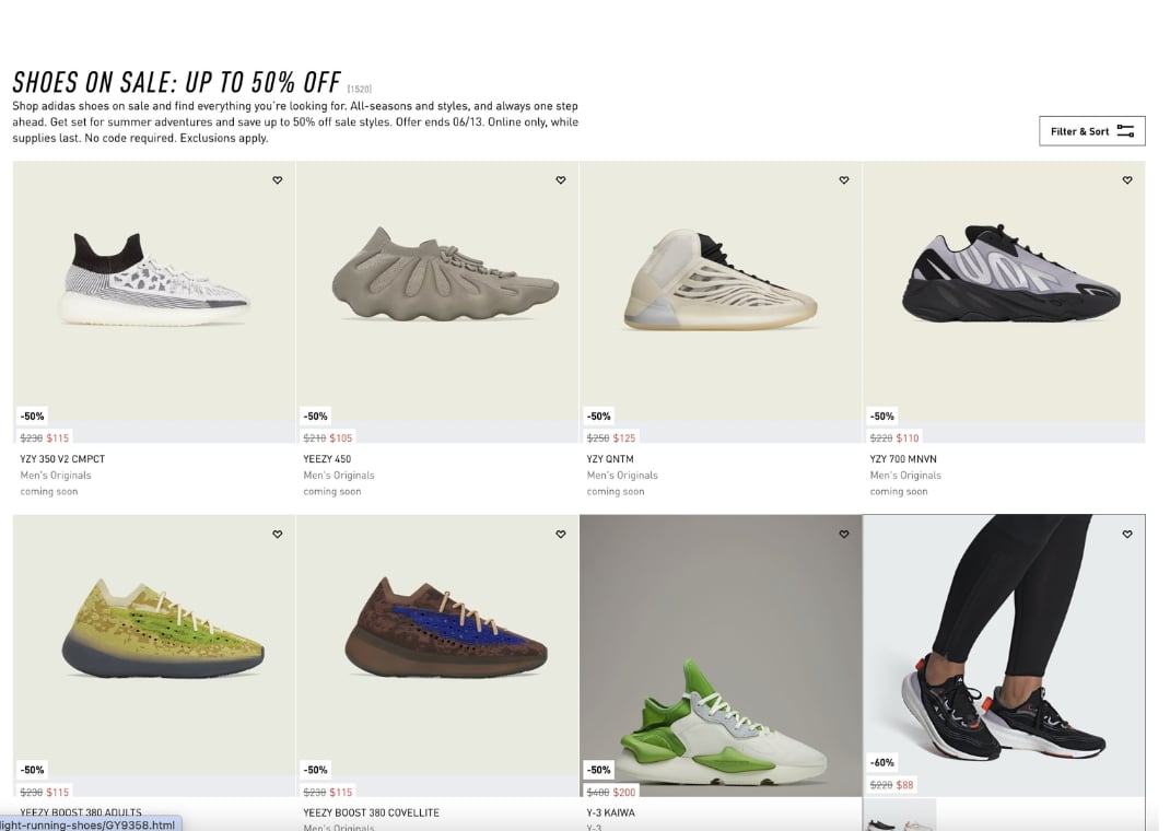 Yeezys on Sale on adidas.com