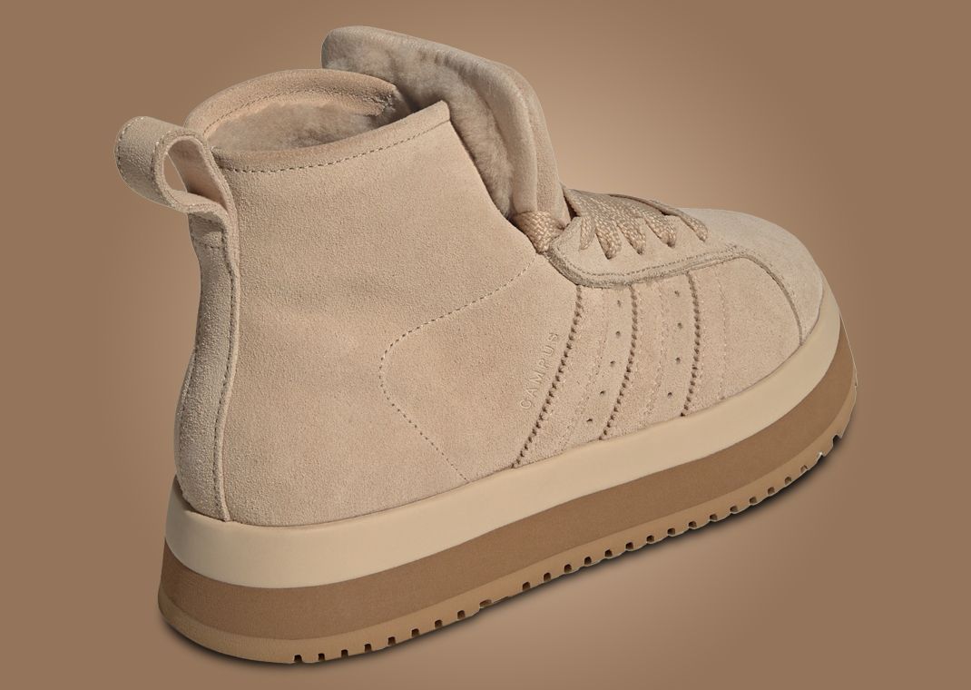 adidas Campus 00s Winter Mid Magic Beige (W) - Heel Angle