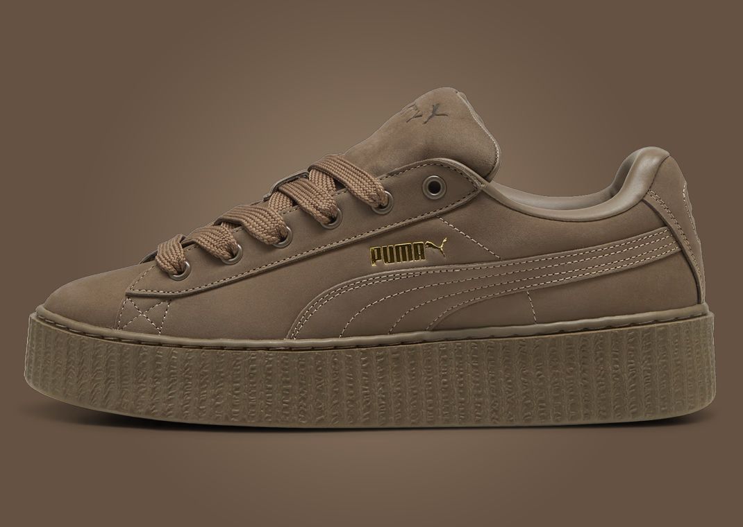 Fenty x Puma Creeper Phatty Nubuck Brown Lateral