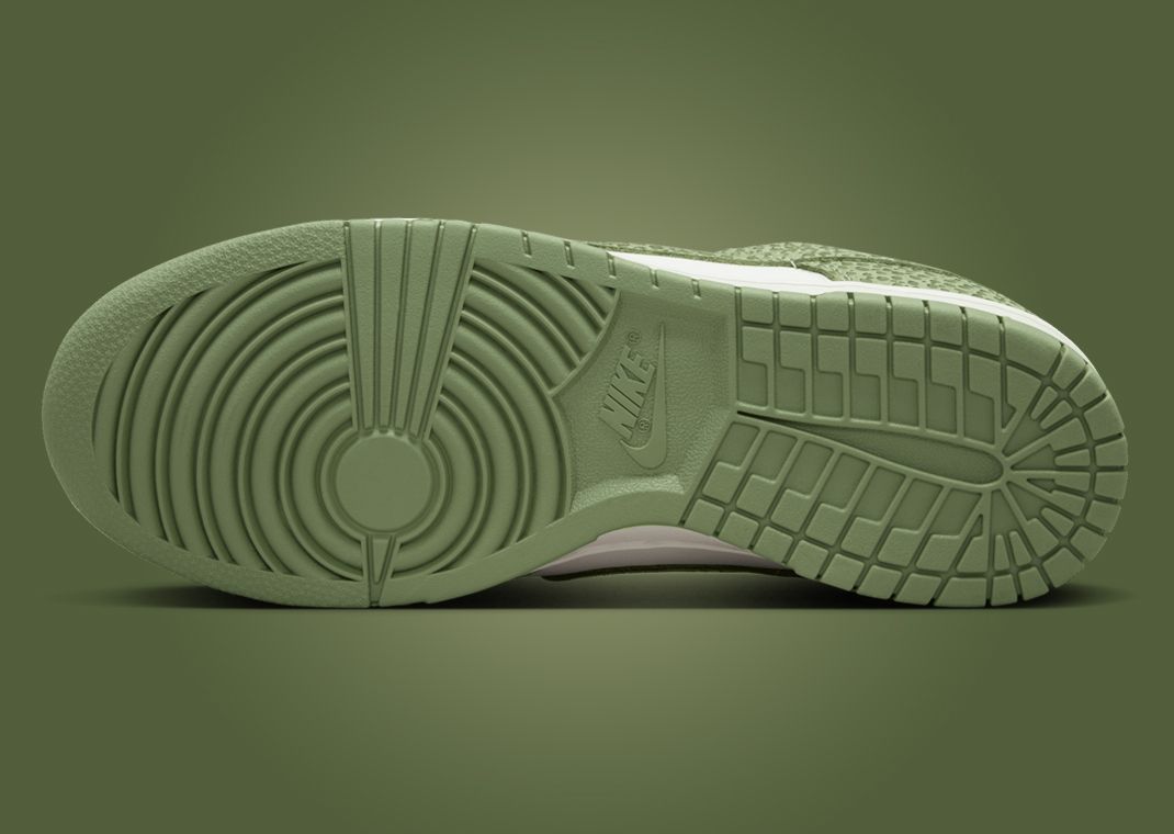 Nike Dunk Low Safari Print Honeydew (W) Outsole