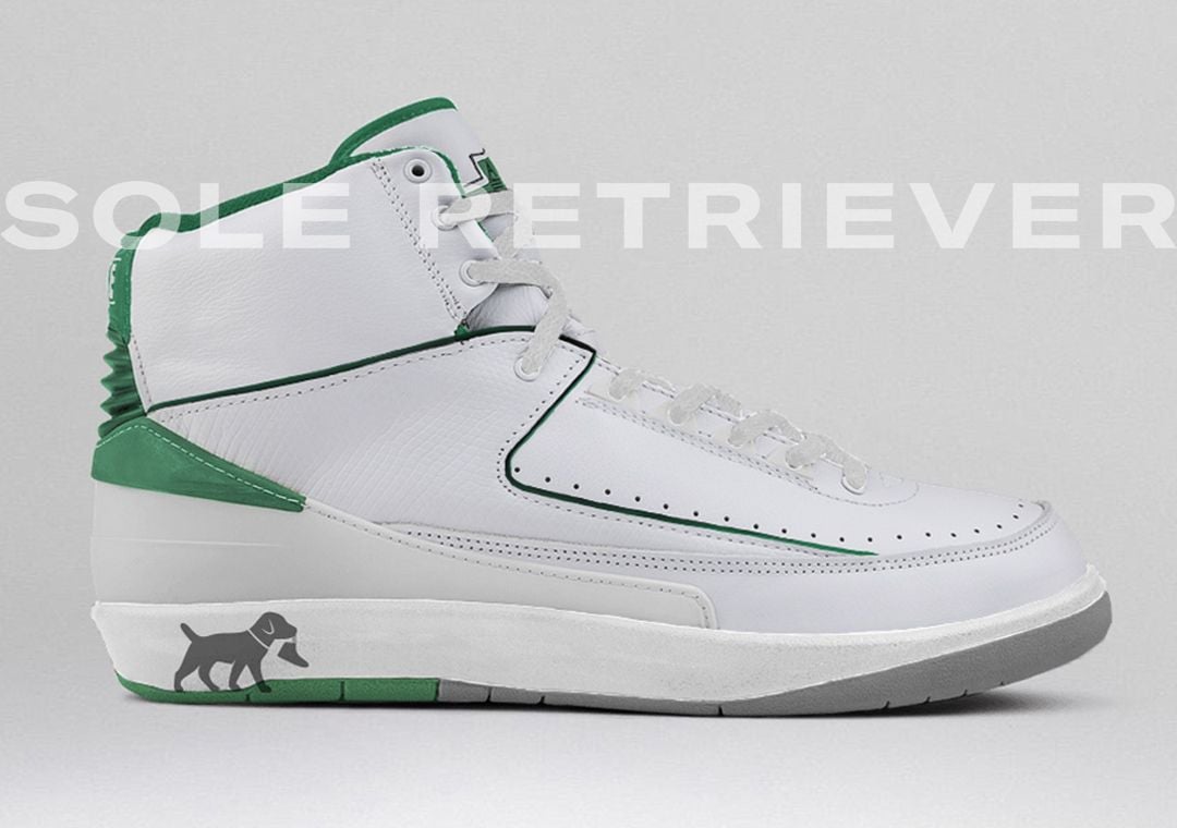 Air Jordan 2 Retro Lucky Green Mock-Up (DR8884-103)