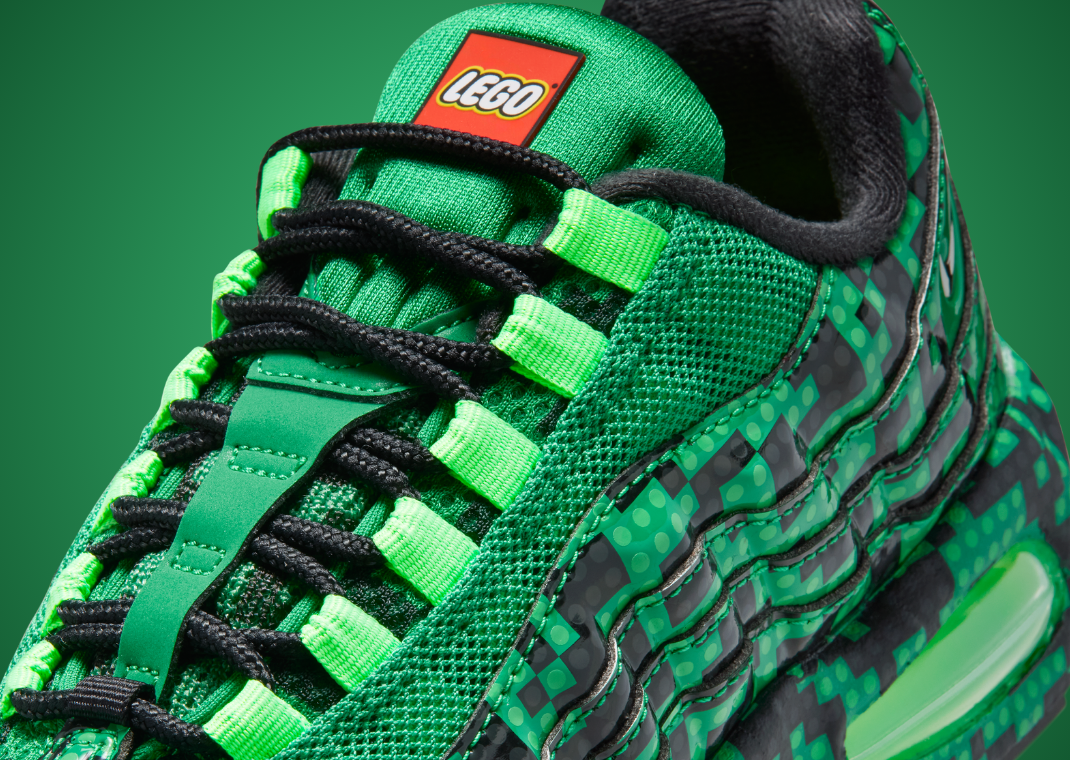 LEGO x Nike Air Max 95 Lucky Green (GS) - Detail