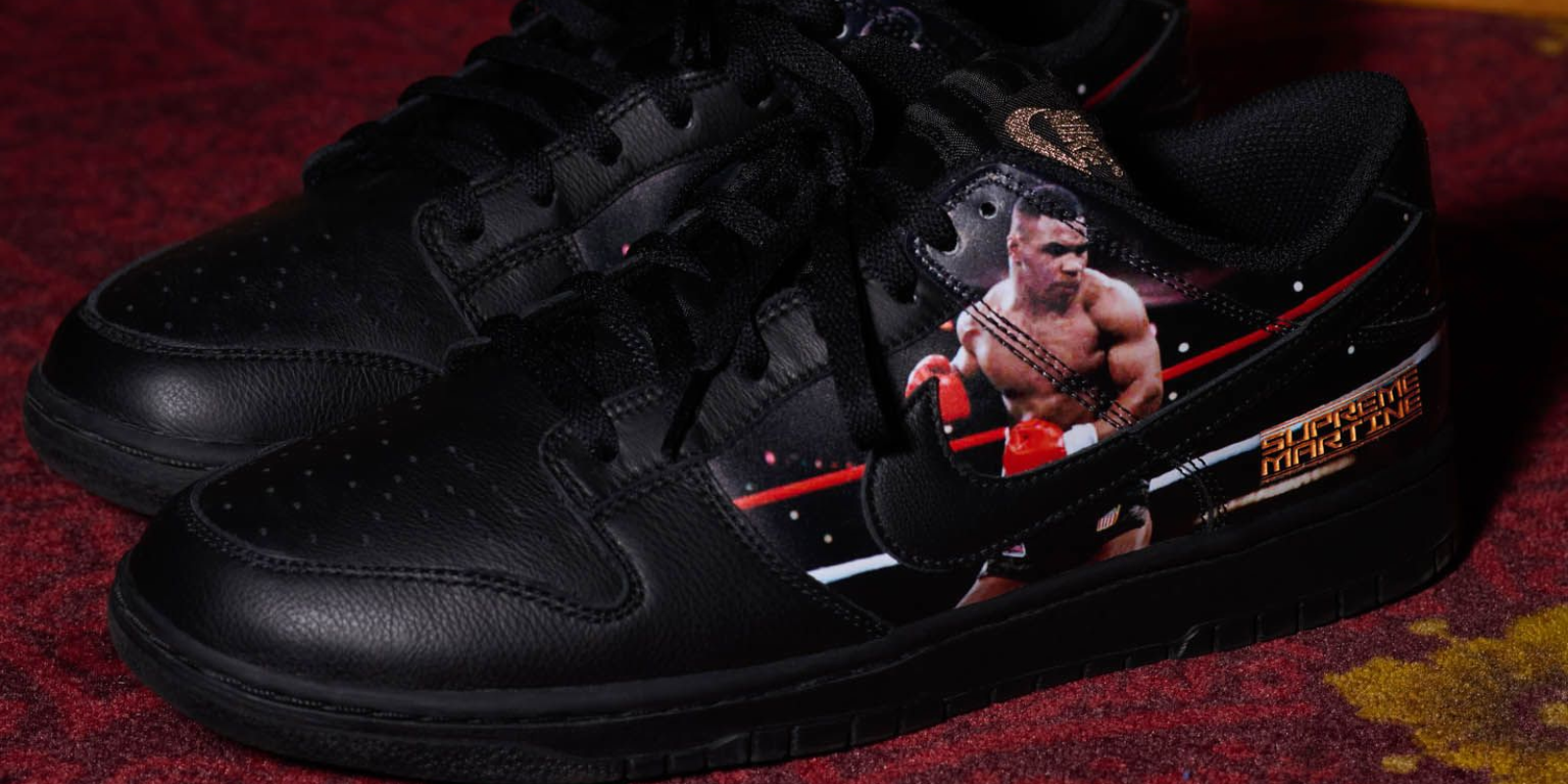 Martine Rose's Mike Tyson x Supreme x Nike Dunk Low Releases This Week