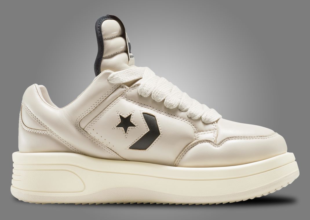 Rick Owens x Converse DRKSHDW TURBOWPN Ox Oyster Medial
