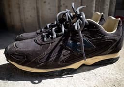 AURALEE x New Balance 204L Brown Angle