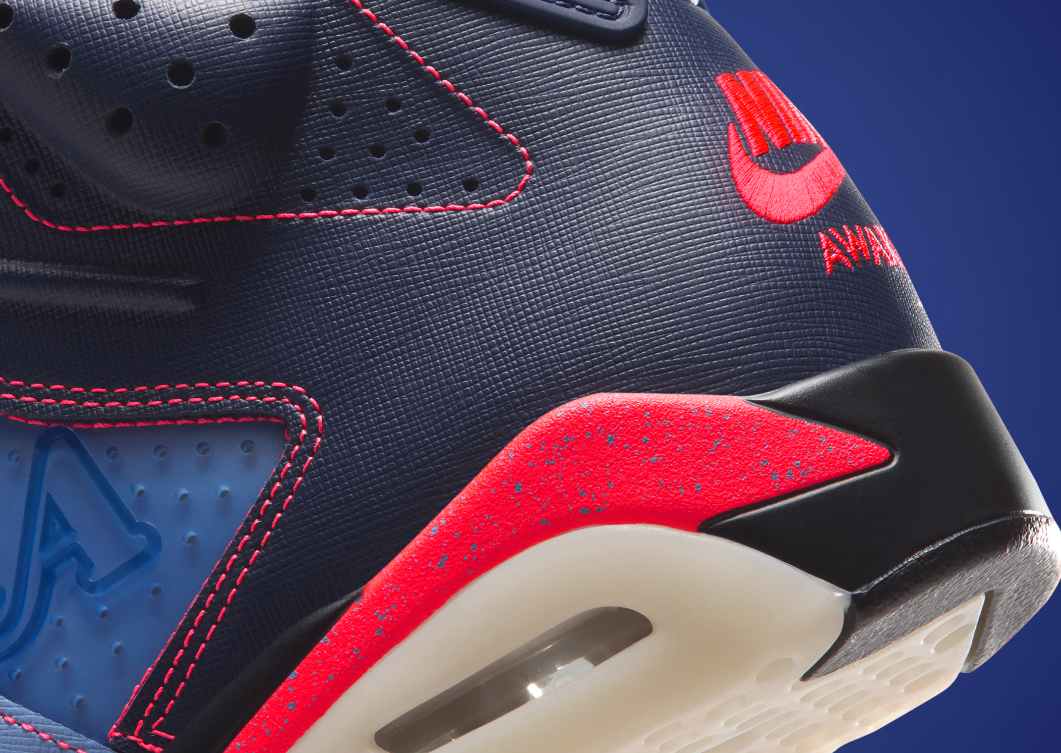 Awake NY x Air Jordan 6 Retro Blueberry Heel Detail