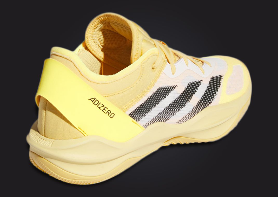 adidas Adizero Select 2.0 Yellow Heel Angle