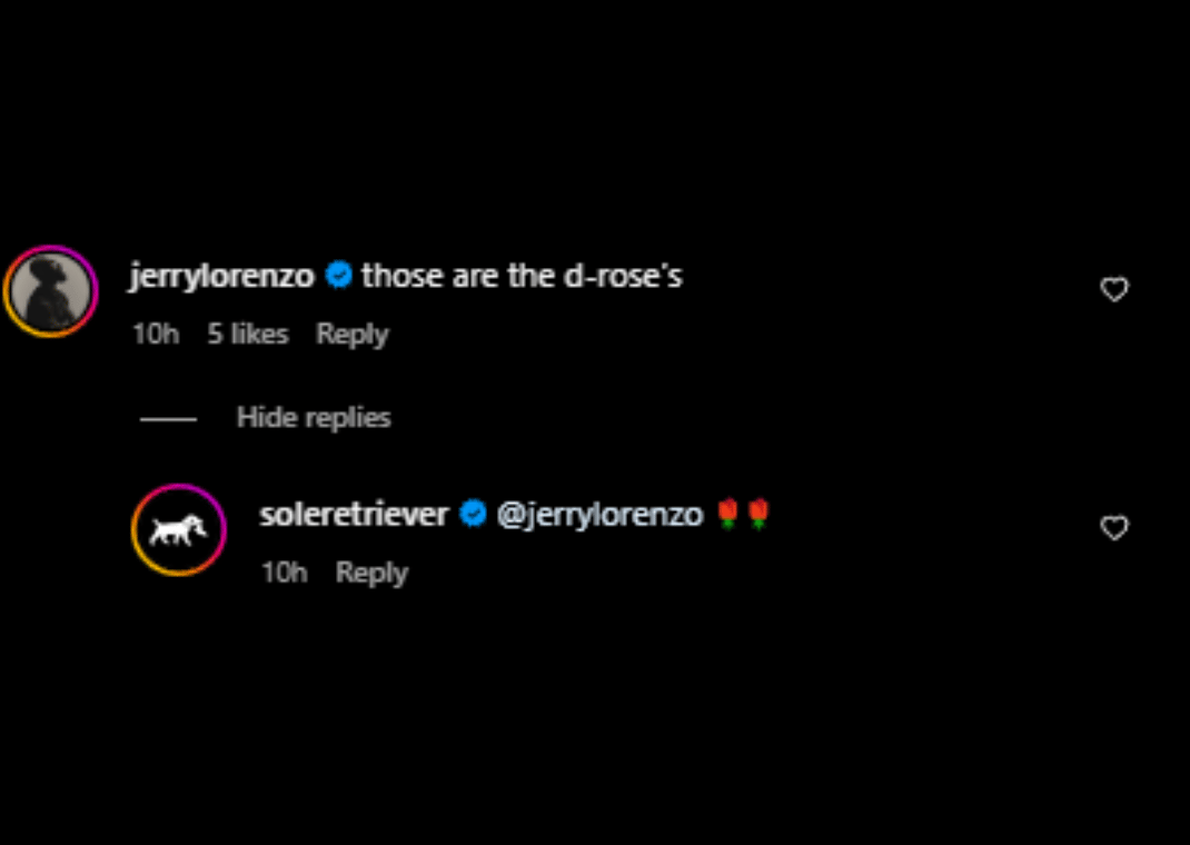 Jerry Lorenzo's comment about the pair Derrick Rose wore