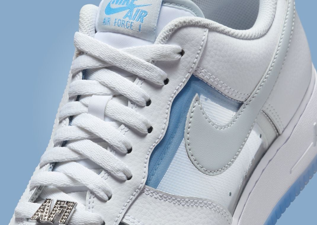 Nike Air Force 1 Low Translucent White University Blue