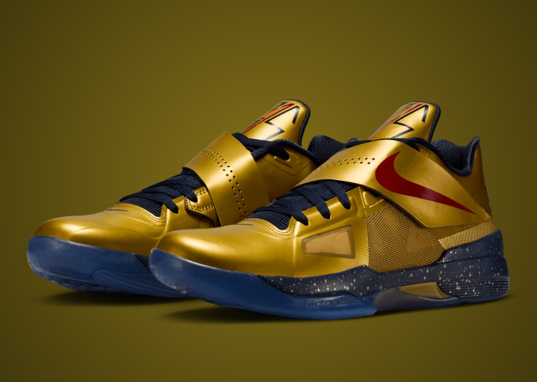 The Nike KD 4 Gold Medal Returns Fall 2025, image size:1070x760