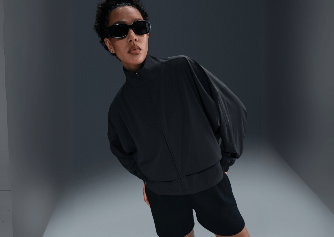 Nike 24.7 PerfectStretch Women's Dri-FIT Oversized Full-Zip Jacket Black