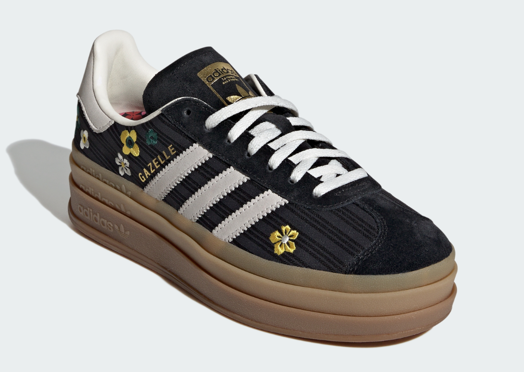 Liberty London x adidas Gazelle Bold Black - Angle