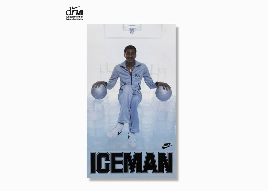 George Gervin's "Iceman" Nike Blazers via Nike