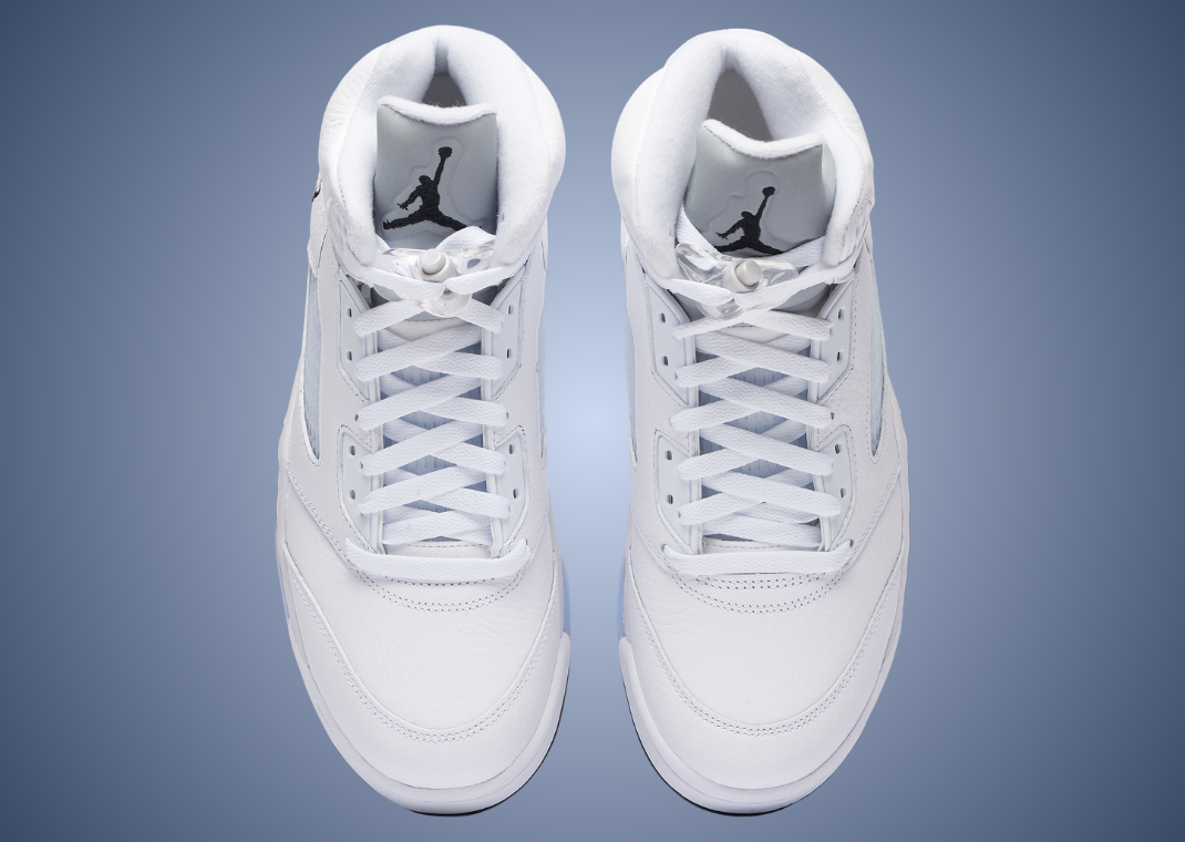 Air Jordan 5 Retro White Metallic - Top