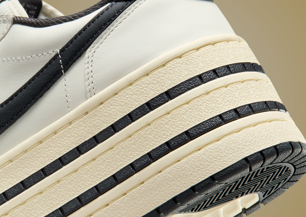 Air Jordan 1 Low Triple Stack Sail (W) - Heel Detail