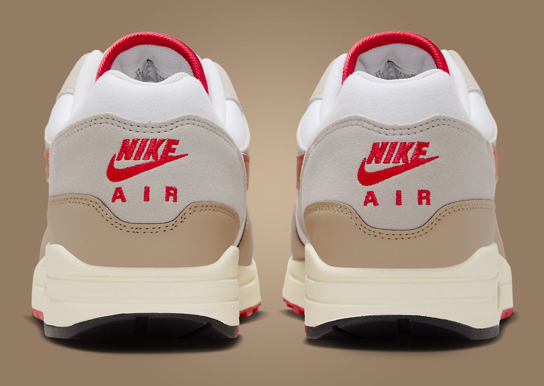 Nike Air Max 1 Cream II University Red Back