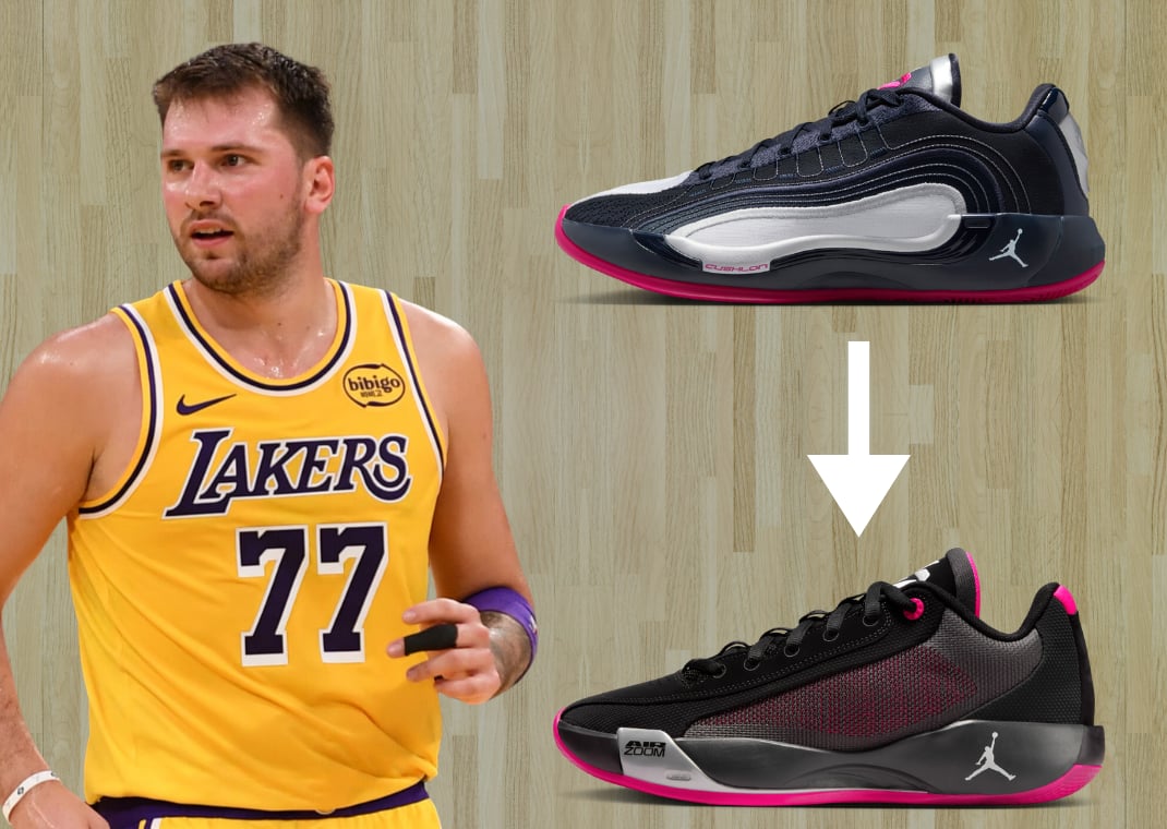 Luka Dončić's Sneakers: Luka 4 (top) and Luka .77 (bottom)