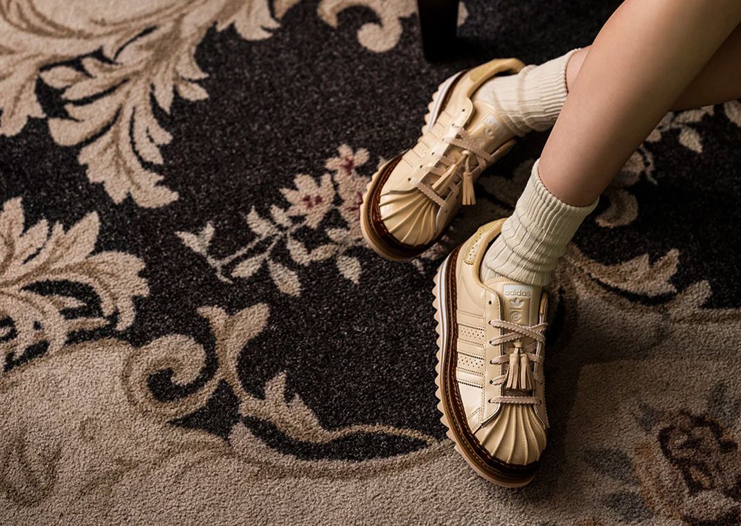 CLOT x adidas Superstar Crystal Sand On-Foot