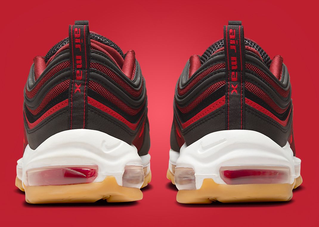 Nike Air Max 97 Black Team Scarlet Back