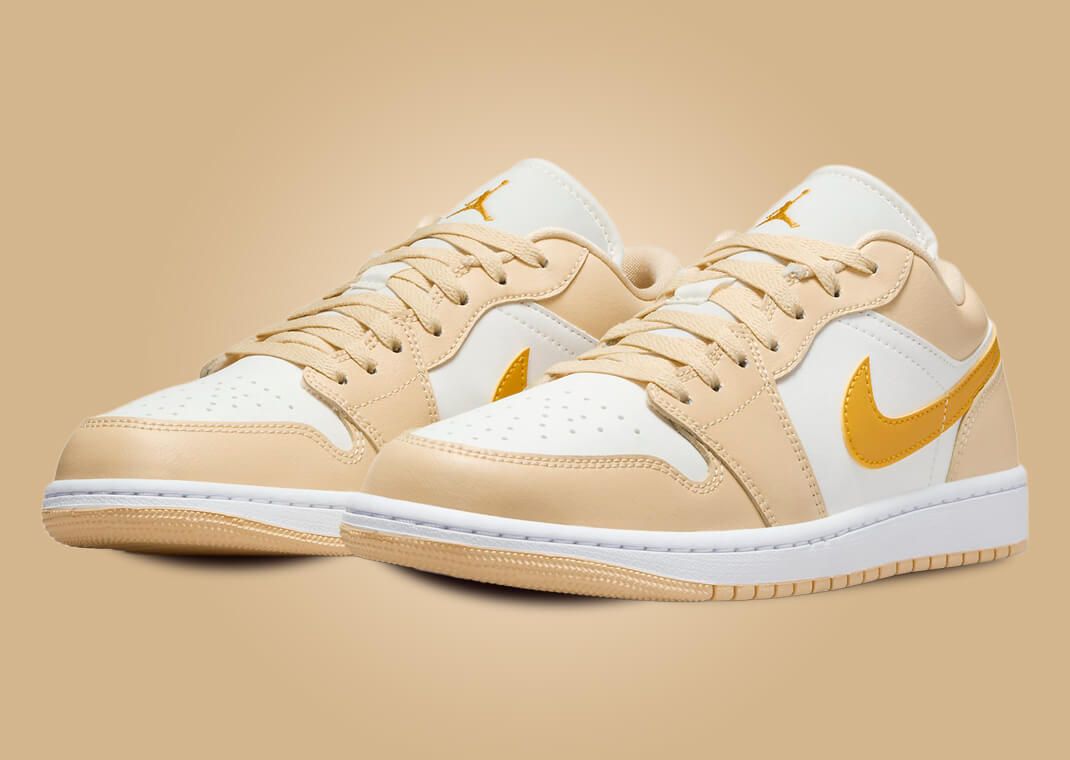 Air Jordan 1 Low Pale Vanilla Yellow Ochre (W) Angle