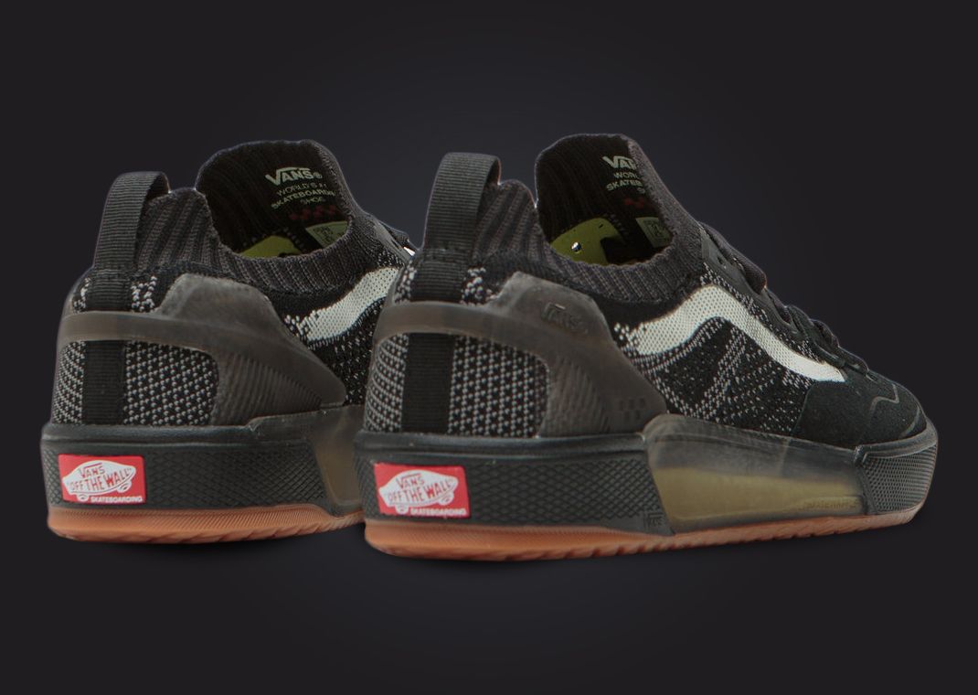 Vans AVE 2.0 Knit Black Carbon Heel Angle