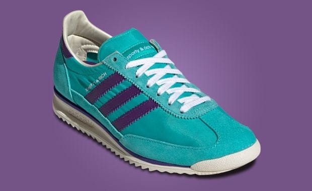 The Sporty & Rich x adidas SL72 Mint Rush Power Purple Releases November 2024
