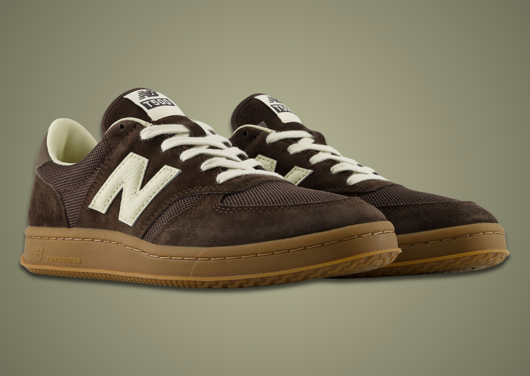 AURALEE x New Balance T500 Vintage Brown - Angle