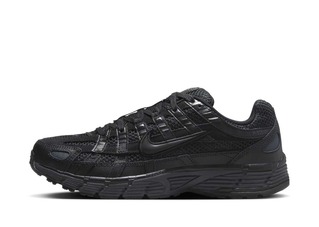 Nike P-6000 Premium Triple Black Lateral