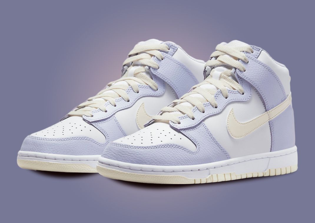 Nike Dunk High White Coconut Milk Oxygen Purple (W)