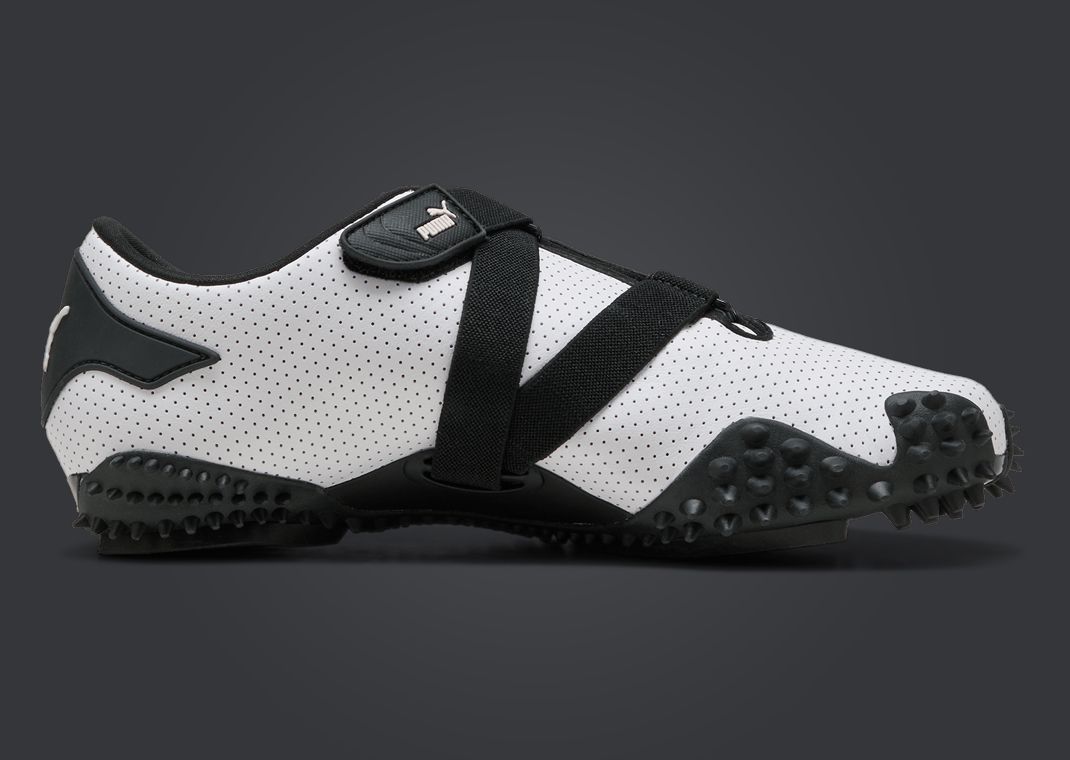 Puma Mostro Perforated Leather White Black Medial