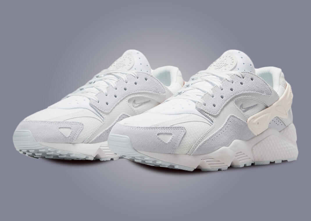 Nike Air Huarache Runner Summit White Metallic Silver