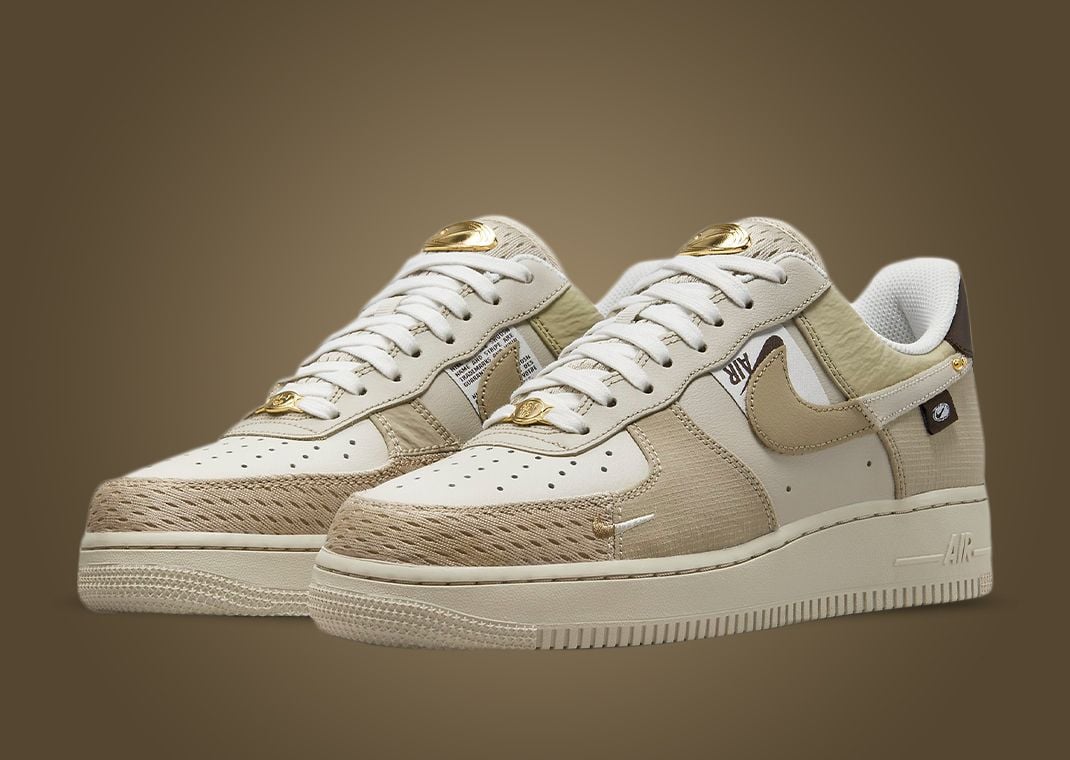 Nike Air Force 1 Low Tan Bling