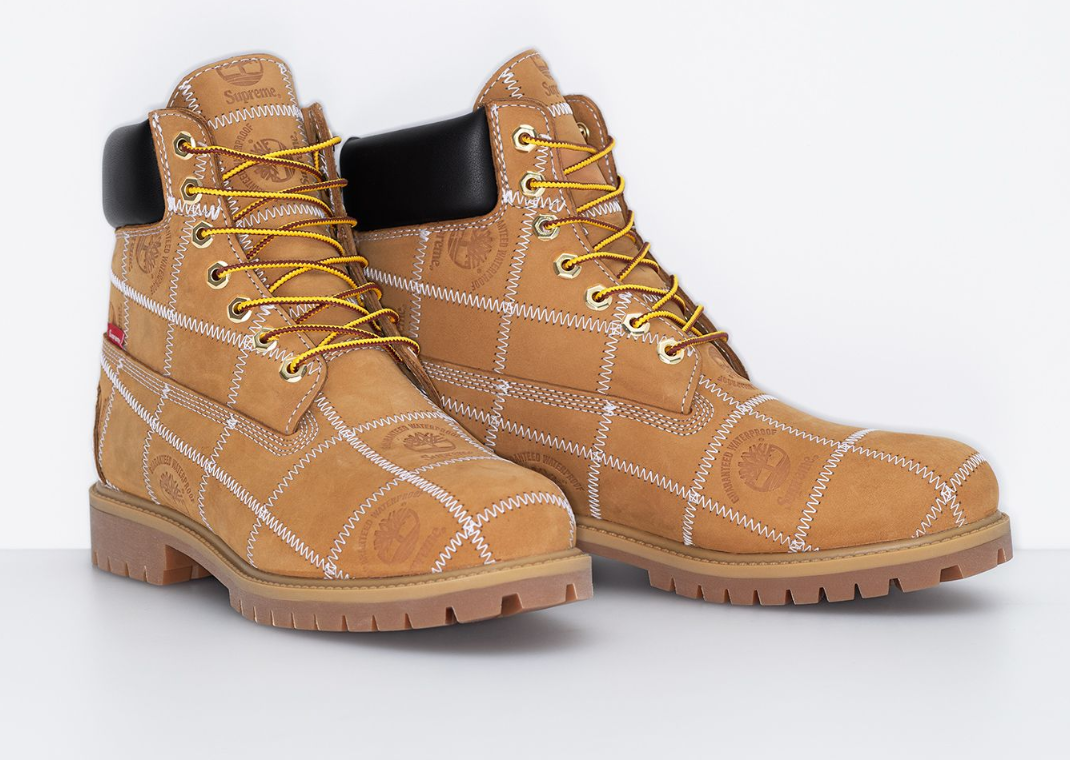 Supreme x Timberland 6-Inch Premium Waterproof Boot Wheat - Pair